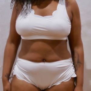 Catching waves two piece plus size swimwear